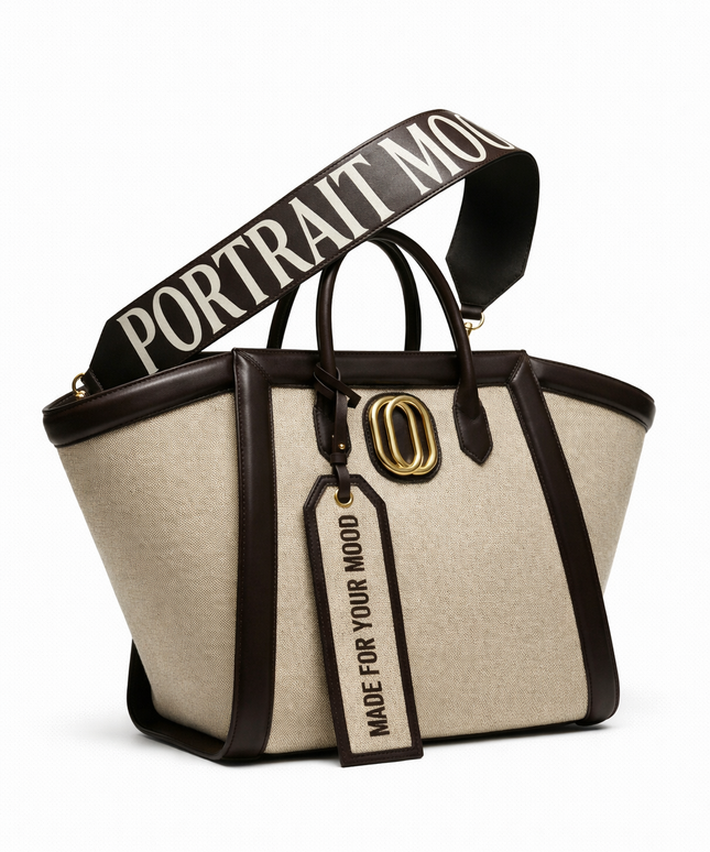 The P|M Sovereign Winged Tote - Espresso & Sand Edition