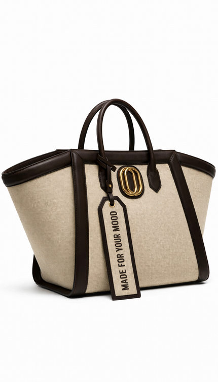 The P|M Sovereign Winged Tote - Espresso & Sand Edition