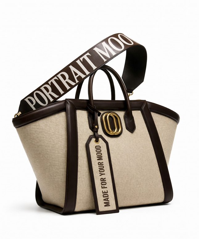 The P|M Sovereign Winged Tote - Espresso & Sand Edition