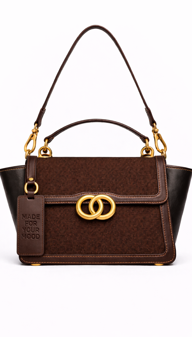 P|M GROUNDED Top Handle - Espresso & Noir Artisan Edition