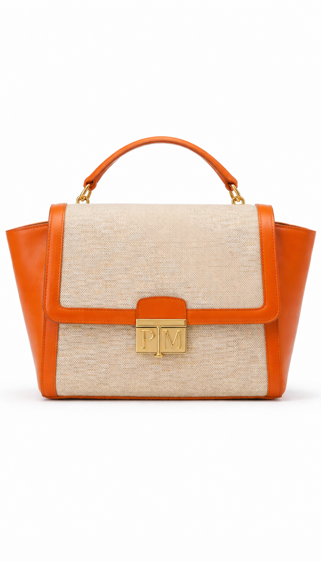 P|M RADIANCE Top Handle - Sicilian Tangerine Mixed-Media