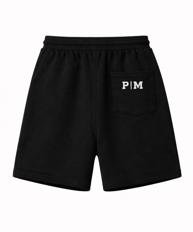 The P|M Studio Monogram Shorts - Noir Edition