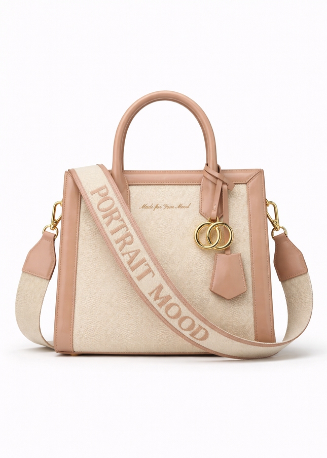 The P|M Gallery Frame Tote - Blush & Sand Edition