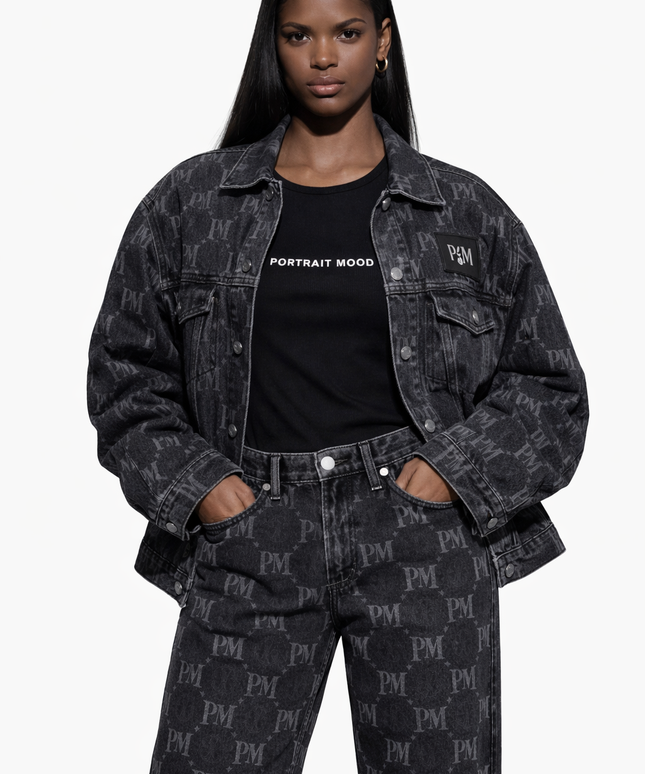 The P|M Signature Monogram Denim - Vintage Noir Edition