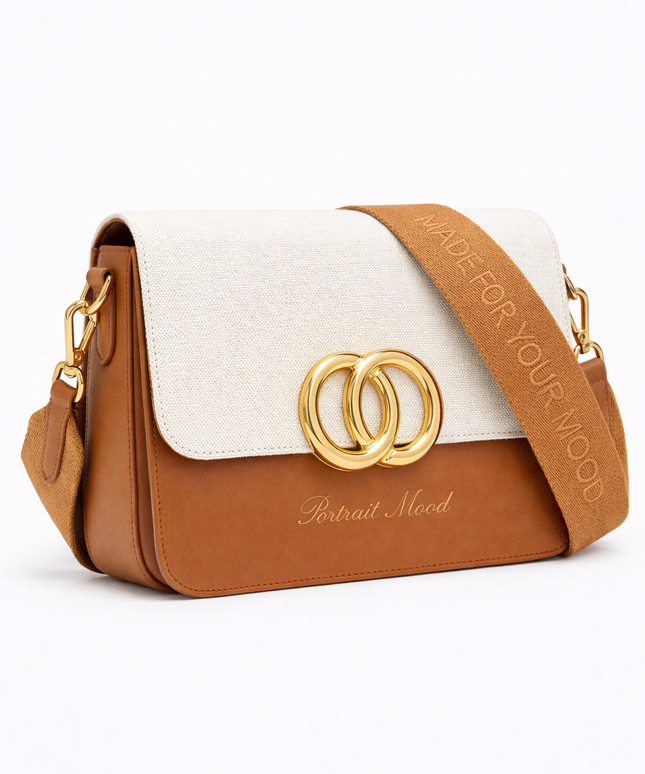 The P|M Heritage Canvas Crossbody - Cognac Edition