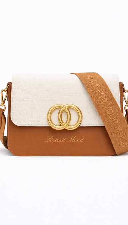 The P|M Heritage Canvas Crossbody - Cognac Edition