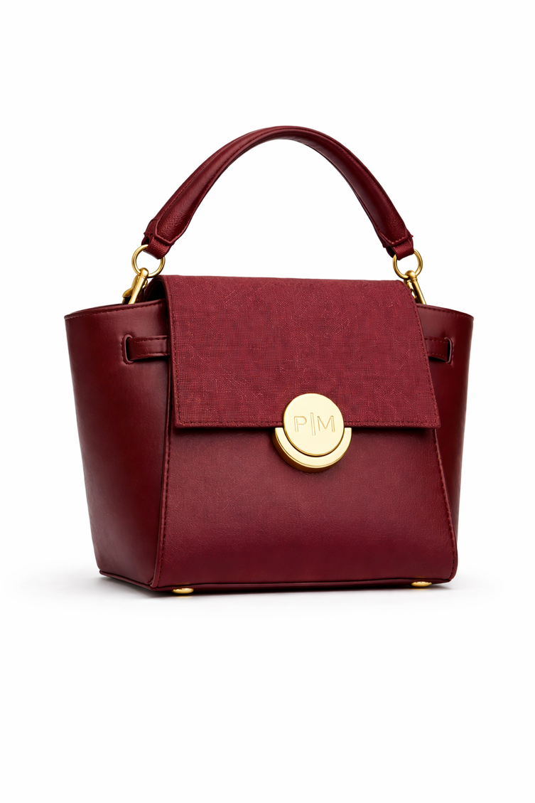 P|M SCANDAL Vintage Mahogany Mini Top Handle