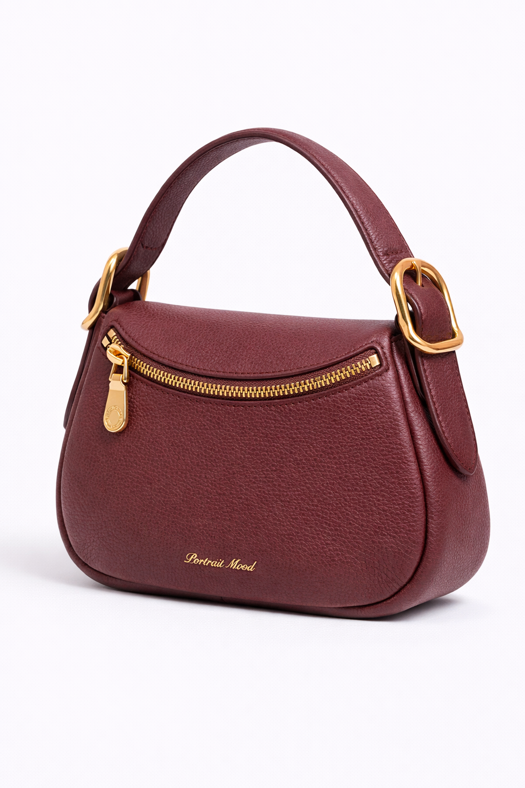 The P M Contour Saddle Bag Bordeaux Edition
