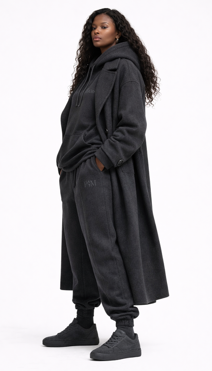 The P|M Archive Monogram Jogger - Charcoal Edition