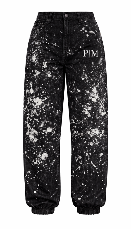 The P|M Atelier Splatter-Paint Denim Jogger