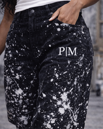 The P|M Atelier Splatter-Paint Denim Jogger