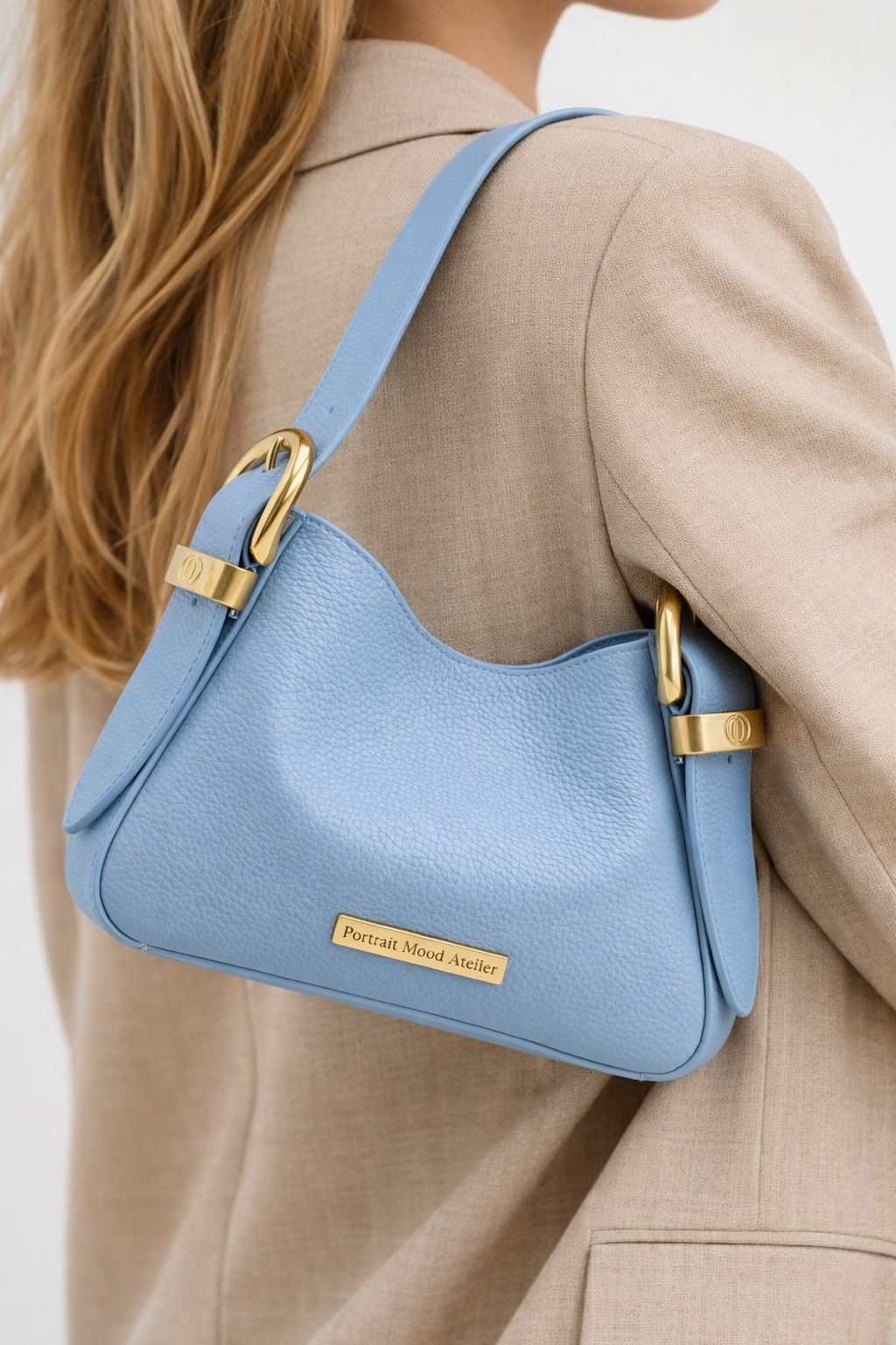 P|M Caprice Shoulder Bag — Bleu Céleste