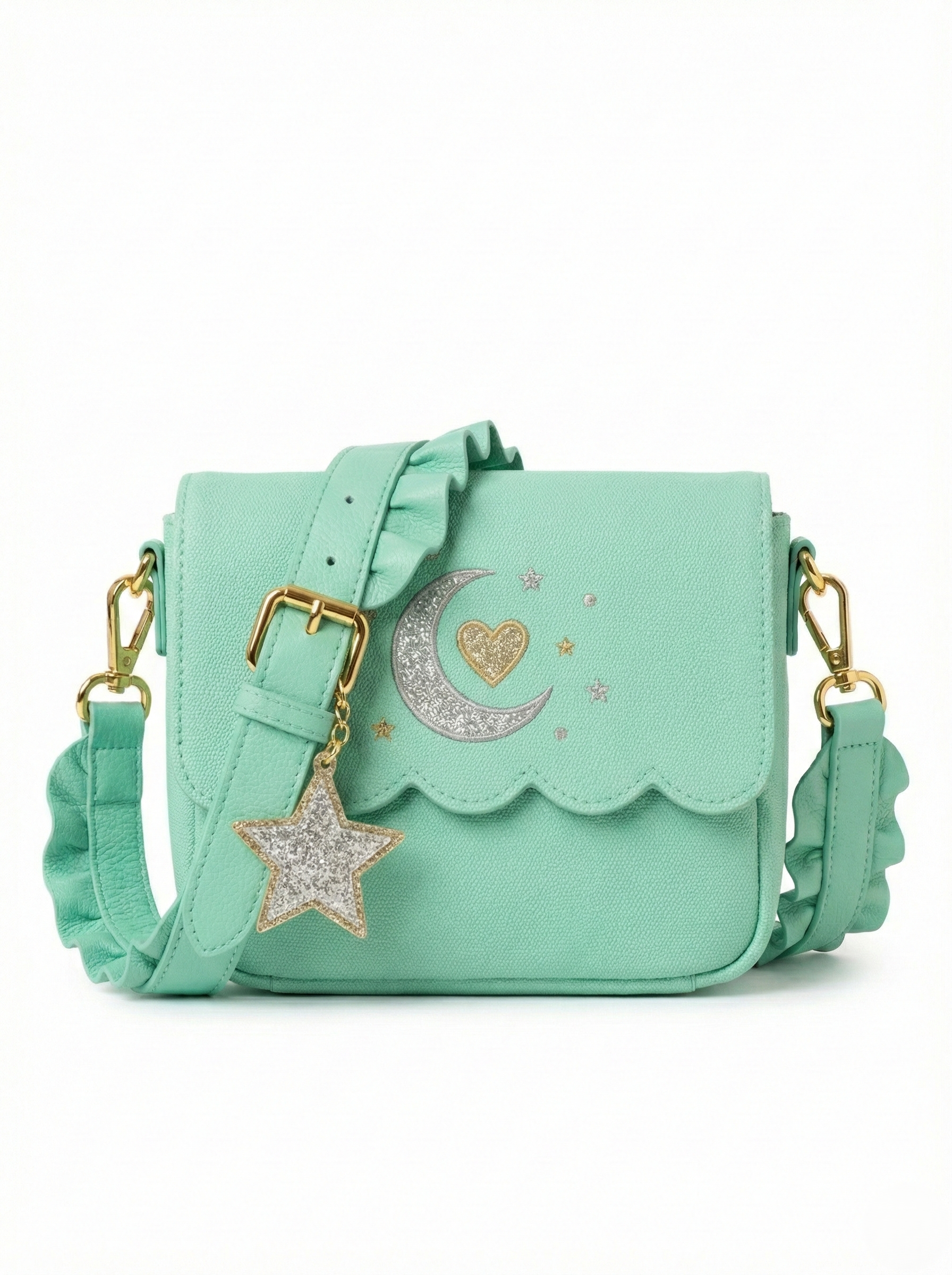 The P|M Ma Petite Pixie Flap - Mint Sparkle Edition