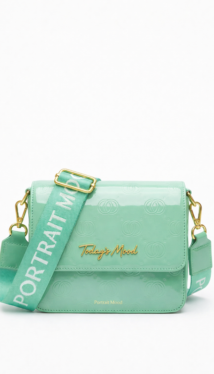 The P|M Aura Patent Flap - Mint Today's Mood Edition