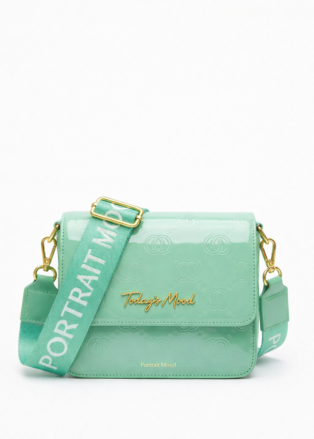 The P|M Aura Patent Flap - Mint Today's Mood Edition