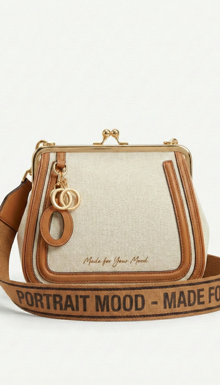 The P|M Heirloom Frame Satchel - Sand & Cognac Edition