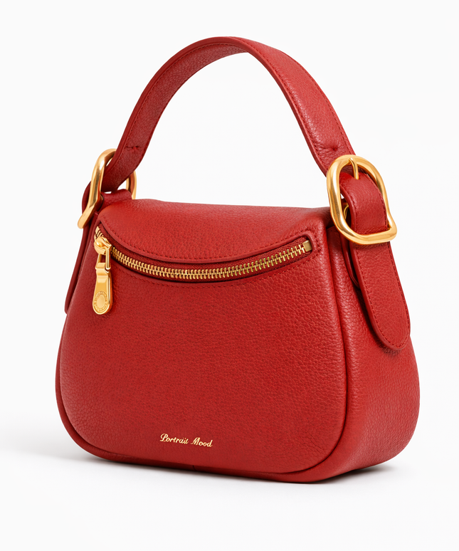 The P M Contour Saddle Bag Crimson Edition