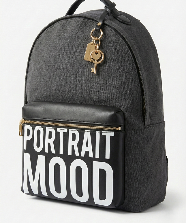 The P|M Urbanist Graphic Backpack - Charcoal & Noir Edition