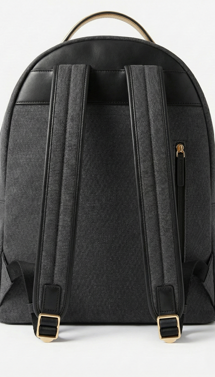 The P|M Urbanist Graphic Backpack - Charcoal & Noir Edition