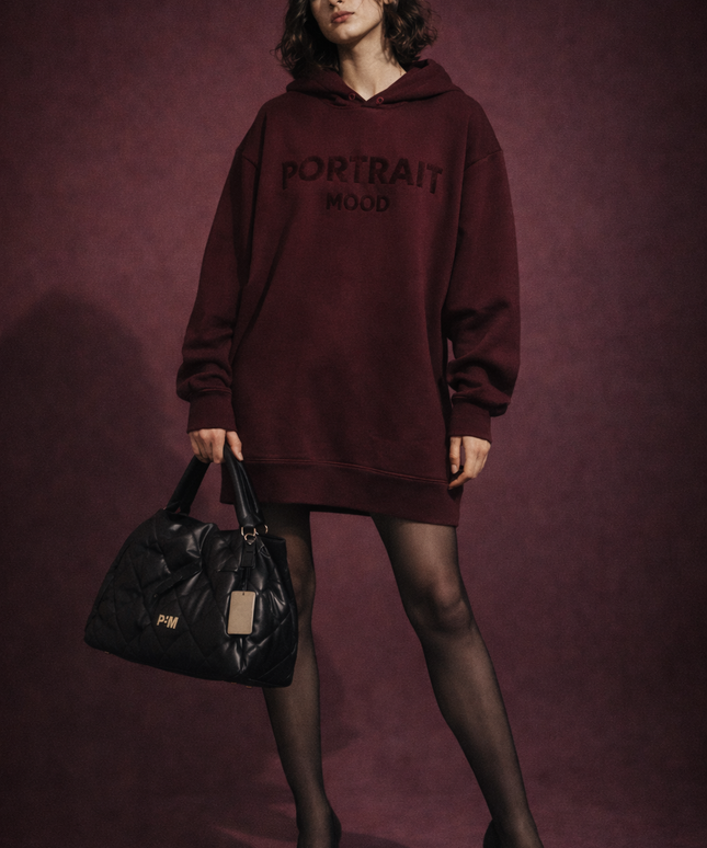 The P|M Atelier Hoodie Dress - Bordeaux Edition