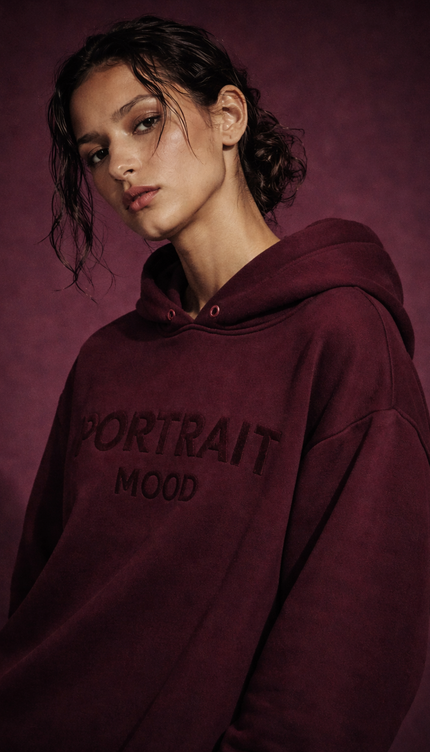 The P|M Atelier Hoodie Dress - Bordeaux Edition