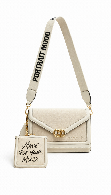 The P|M Envelope V-Flap Shoulder Bag - Sand & Bone Edition