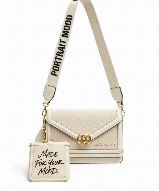 The P|M Envelope V-Flap Shoulder Bag - Sand & Bone Edition