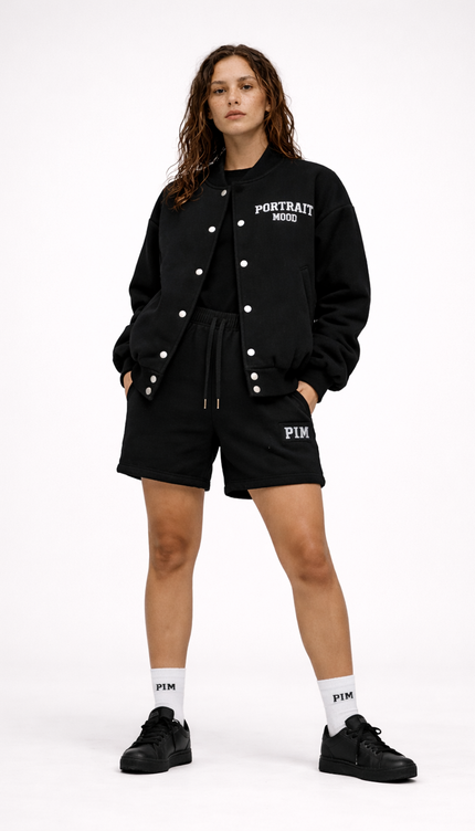 The P|M Studio Varsity Bomber - Noir Edition