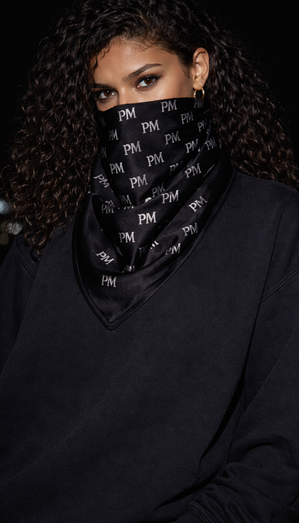 The PM Monogram Silk Identity Scarf