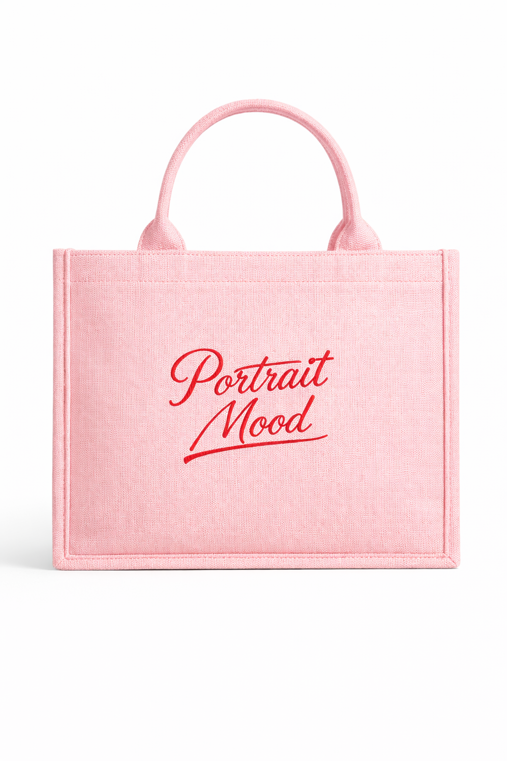 THE ÉGÉRIE No. 2 — CANVAS GRAND TOTE (BLUSH PINK)