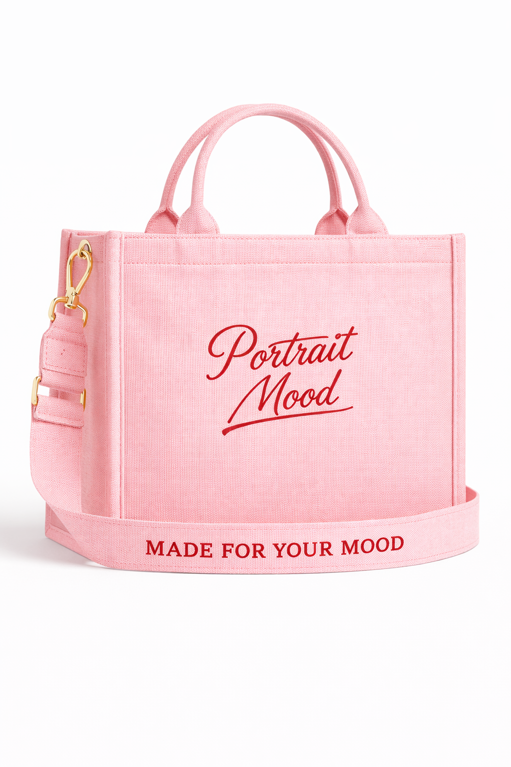 THE ÉGÉRIE No. 2 — CANVAS GRAND TOTE (BLUSH PINK)