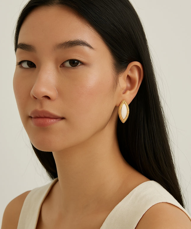 SOLAR AURA EARRINGS In Solid Non-Tarnish Stainless Steel With 18K Gold-Plate