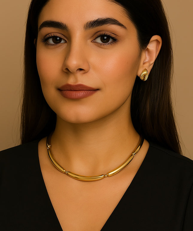 GOLDEN FLOW CHOKER - NECKLACE