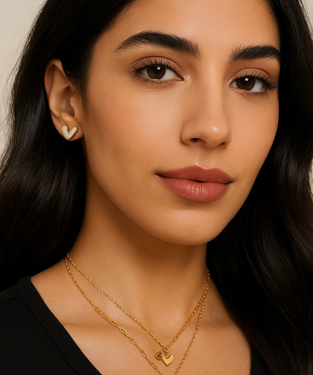 Twin Heart Necklace – A Delicate Symbol of Love & Connection