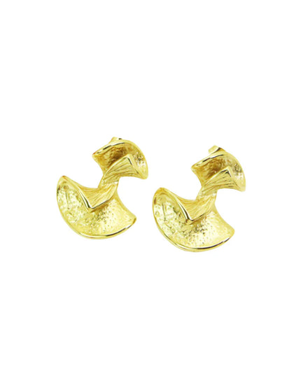 LUNAR ARC LUXE EARRINGS In Solid Stainless Steel 18K Gold-Plate