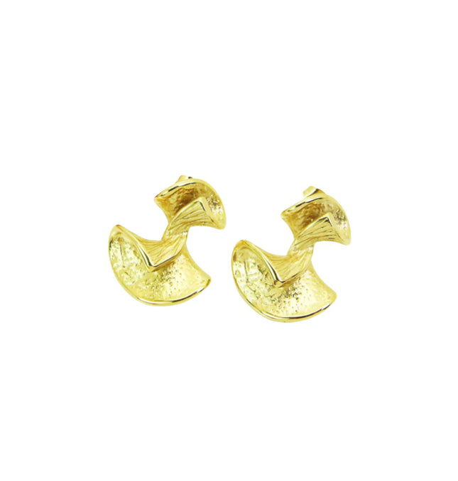 LUNAR ARC LUXE EARRINGS In Solid Stainless Steel 18K Gold-Plate