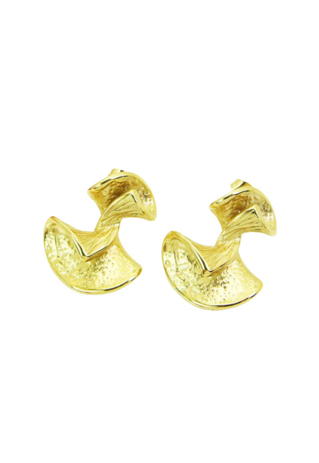 LUNAR ARC LUXE EARRINGS In Solid Stainless Steel 18K Gold-Plate