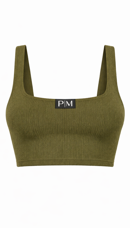 The PM Ribbed Utility Square-Neck