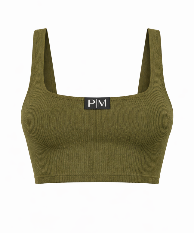 The PM Ribbed Utility Square-Neck