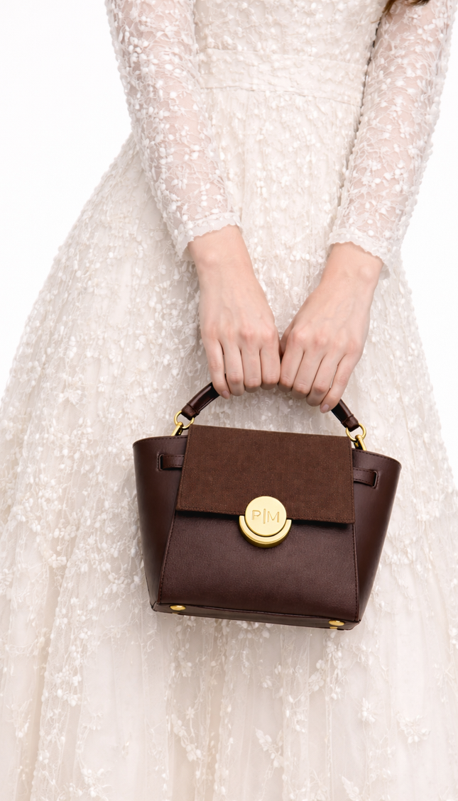 P|M GROUNDED Mini Top Handle - Vintage Espresso