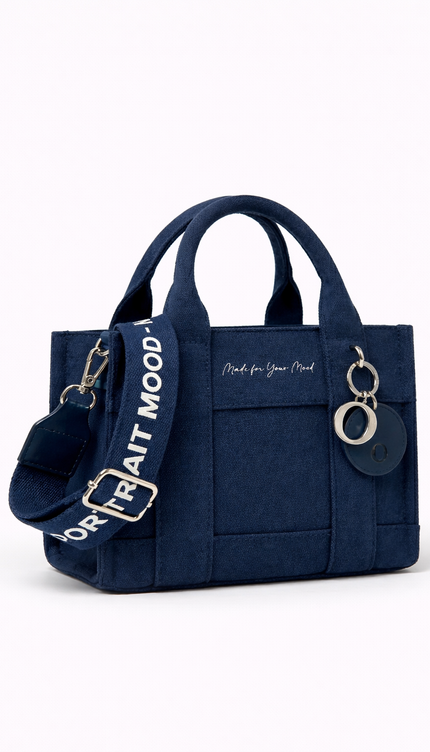 The P|M Daily Script Canvas Tote - Navy Edition