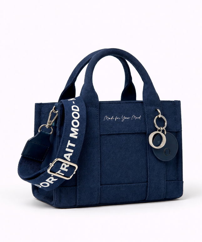 The P|M Daily Script Canvas Tote - Navy Edition