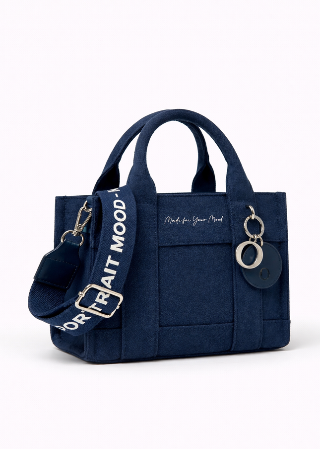 The P|M Daily Script Canvas Tote - Navy Edition