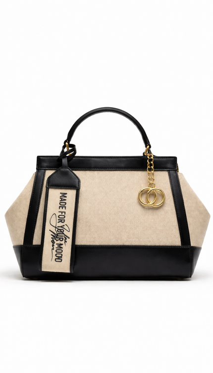 The P|M Autograph City Satchel - Noir & Sand Edition