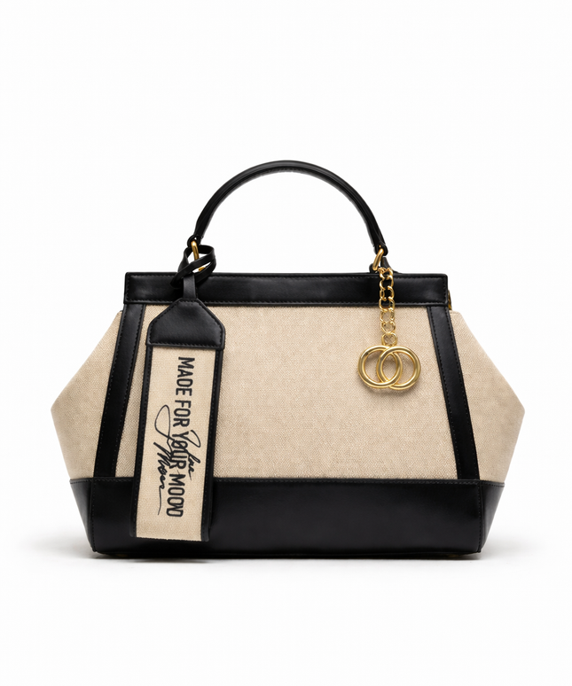 The P|M Autograph City Satchel - Noir & Sand Edition