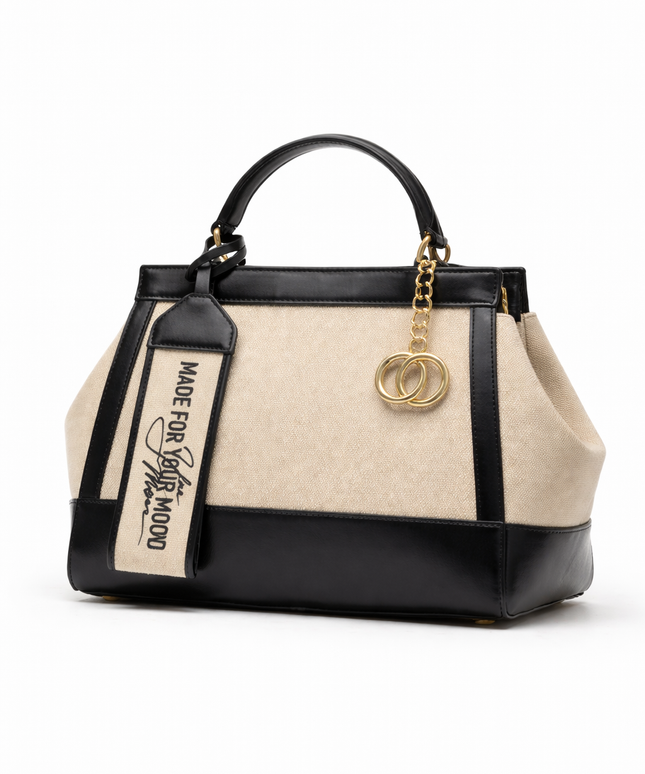 The P|M Autograph City Satchel - Noir & Sand Edition
