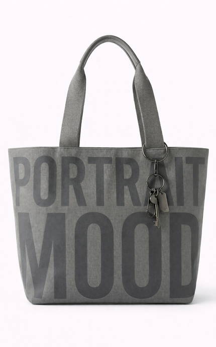 The P|M Shadow Graphic Tote - Charcoal Edition