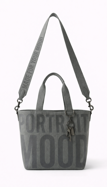 The P|M Shadow Graphic Tote - Charcoal Edition