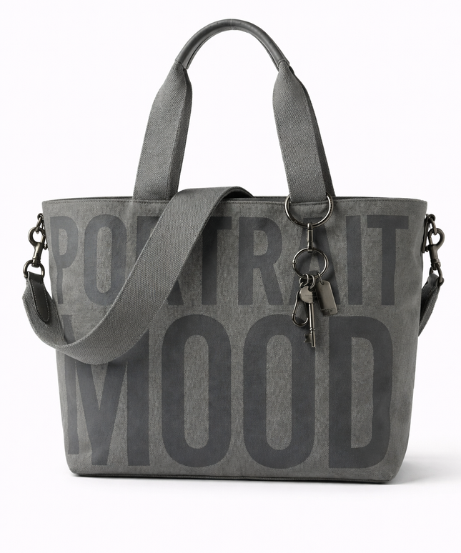 The P|M Shadow Graphic Tote - Charcoal Edition