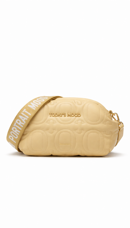 The P|M Aura Quilted Baguette - Buttercream Today's Mood Edition
